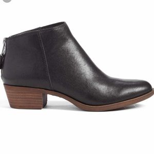 Lucky Brand | Bremma Black Leather Bootie Size 7.5